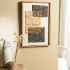 DENVER Univers Déco·Maison De Campagne|Décorations Murales|Décoration murale dégradé de mosaïque sur tissu 62 x 82 cm