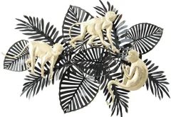 Décorations Murales|Décoration murale en métal feuillage et singes