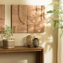 DENVER Univers Déco·Maison De Campagne|Décorations Murales|Décoration murale pin recyclé formes en relief