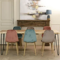 New Orléans Buffets Bas|Buffet Bas|Enfilade / Buffet long Hévéa 3 portes coulissantes Persiennes, 4 tiroirs intérieurs 200x45x80cm NEW ORLEANS