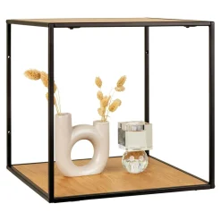 TALLINN Meubles De Salon·Etagères Murales|Meubles De Rangement·Etagères Murales|Etagère cube design en métal noir