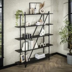RALF Etagères Industrielle|Etagère de salon moderne 5 plateaux