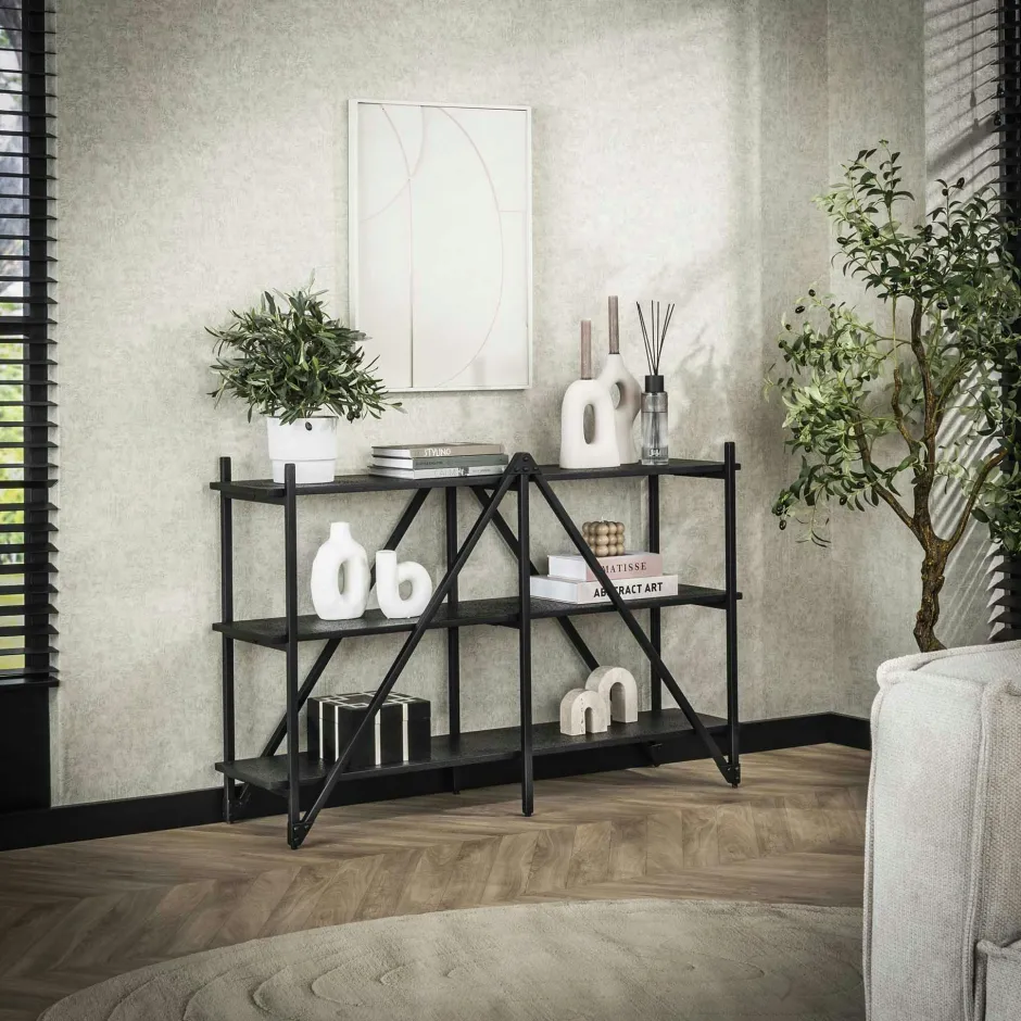 RALF Etagères Industrielle|Etagère de salon moderne 5 plateaux