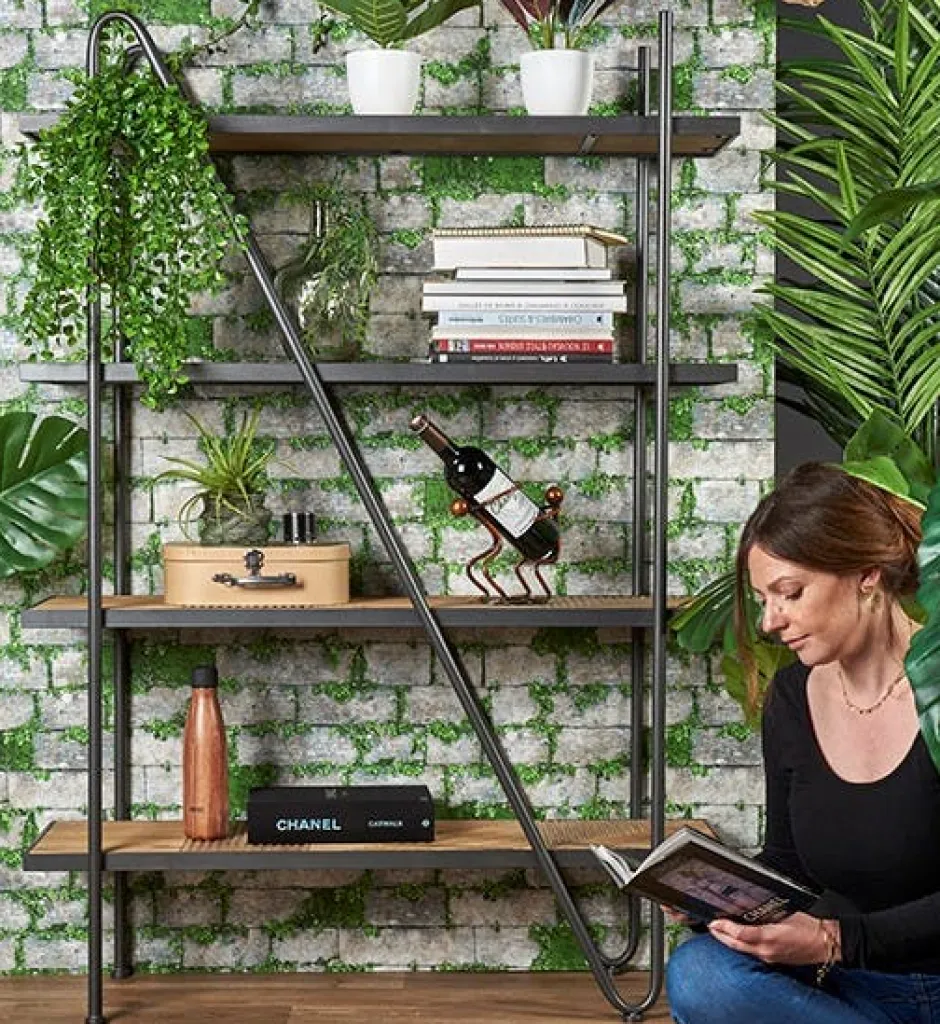 Atelier Etagères Industrielle|Etagère design 4 niveaux bois et métal