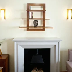 Maori Meubles De Salon·Etagères Murales|Meubles De Rangement·Etagères Murales|Etagère murale 3 étages hévéa 100x23x90cm