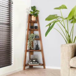 Meubles De Salon·Etagères Murales|Meubles De Rangement·Etagères Murales|Etagère murale bois d’acacia brun bords arrondis 120 cm NAKO