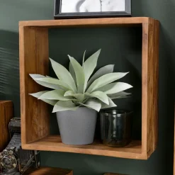 Swing Meubles De Salon·Etagères Murales|Meubles De Rangement·Etagères Murales|Etagère murale en L en bois recyclé de teck