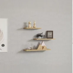 MARFA Meubles De Salon·Etagères Murales|Meubles De Rangement·Etagères Murales|Etagère murale moderne gris foncé (lot de 3)