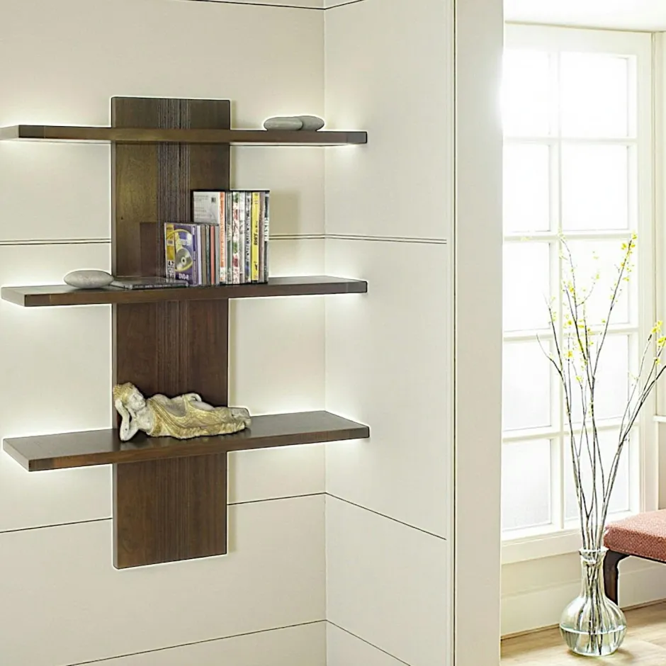 Gala Meubles De Salon·Etagères Murales|Meubles De Rangement·Etagères Murales|Etagère murale moderne hévéa massif 75cm