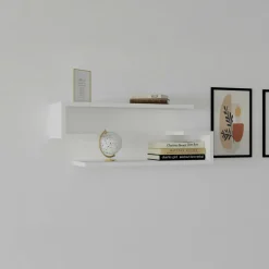 MARFA Meubles De Salon·Etagères Murales|Meubles De Rangement·Etagères Murales|Etagère murale modulable blanche moderne (lot de 4)