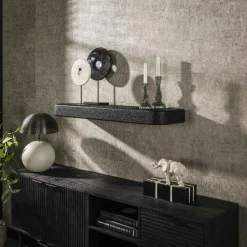 TAJ Meubles De Salon·Etagères Murales|Meubles De Rangement·Etagères Murales|Etagère murale noire 100 cm