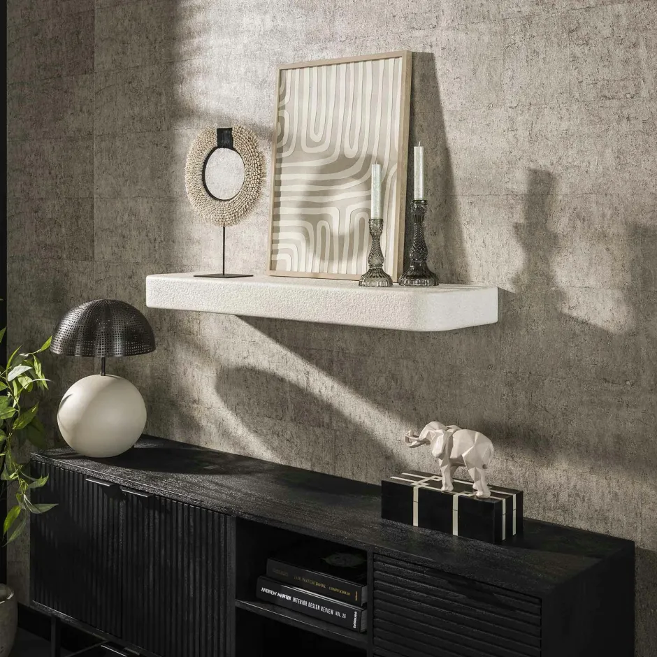 TAJ Meubles De Salon·Etagères Murales|Meubles De Rangement·Etagères Murales|Etagère murale noire 100 cm