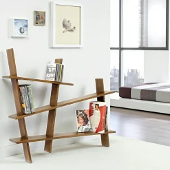 Maori Meubles De Salon·Etagères Murales|Meubles De Rangement·Etagères Murales|Etagère murale originale destructurée hévéa 95x80cm