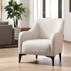 VILNIUS Fauteuils En Tissu|Fauteuil contemporain sable - pieds noirs