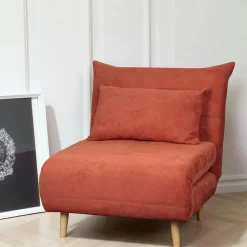 PALAU Fauteuils En Tissu|Fauteuils Convertibles|Fauteuil convertible 1 place gris - coussin inclus