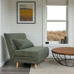 PALAU Fauteuils En Tissu|Fauteuils Convertibles|Fauteuil convertible 1 place gris - coussin inclus