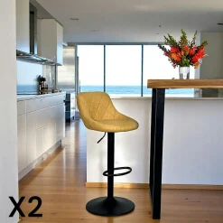 PALAU Fauteuils En Tissu|Fauteuils Convertibles|Fauteuil convertible 1 place moutarde - coussin inclus