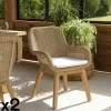 MANY Chaises De Jardin|Fauteuil de jardin résine tressée beige (lot de 2)
