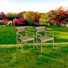 SUMMER Chaises De Jardin|Fauteuil de jardin teck et cordes synthétiques tressées (lot de 2)