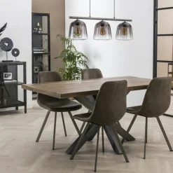 FLORENCE Chaises Velours|Chaises Contemporaines|Fauteuil de table contemporain velours noir (lot de 2)