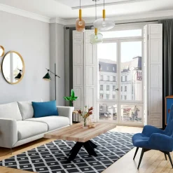 IENA Meubles De Cuisine·Chaises|Chaises Avec Accoudoirs|Fauteuil de table pivotant tissu noir (lot de 2)