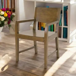 Olga Chaises En Bois|Chaises Avec Accoudoirs|Fauteuil hévéa