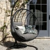 SOUTH BEACH Univers Déco·Maison De Campagne|Fauteuils Suspendus|Fauteuil suspendu résine noire