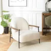 TIM Fauteuils En Tissu|Chaises Bouclettes|Fauteuil tissu bouclette blanc écru