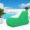 ARTA Coussins / Poufs De Jardin|Grand pouf extérieur imperméable vert - avec poches