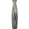 Vases|Grand vase décoratif gris et argent