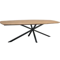 DEPOK Tables À Manger En Bois|Tables À Manger Rectangulaires|Grande table à manger en bois de teck recyclé 280 cm