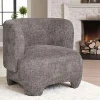BERLIN Fauteuils En Tissu|Gros fauteuil design gris