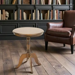 Tradition Bouts De Canapé En Bois|Guéridon galbé hévéa D65cm