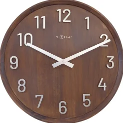 Horloges|Horloge murale moderne marron