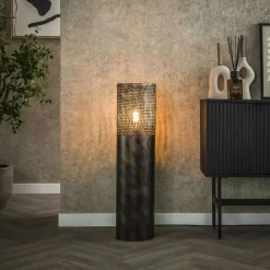 RALF Lampadaires|Lampes À Poser·Lampe Style Industriel|Lampadaire décoratif en métal effet toile H 92 cm