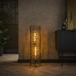 RALF Lampadaires|Lampes À Poser·Lampe Style Industriel|Lampadaire décoratif en métal effet toile H 61 cm