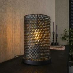 TRIBECA Lampadaires|Lampes À Poser·Lampe Style Industriel|Lampadaire de salon avec abat-jour effet maille