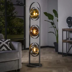 Java Lampadaires|Lampadaire en bois de teck recyclé 145 cm