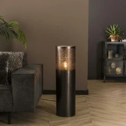 RALF Lampadaires|Lampes À Poser·Lampe Style Industriel|Lampadaire noir effet étoilé 90 cm