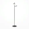 OCALA Lampadaires|Lampadaire noir LED – 2 lampes disques articulées
