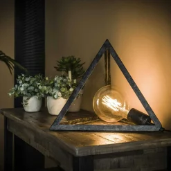 Lampes À Poser·Lampe Style Industriel|Lampe à poser industrielle forme pyramide RALF