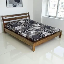 Maori Lits 2 Places|Lit 2 places façon futon Hévéa pour couchage 180x200 224x197x90cm