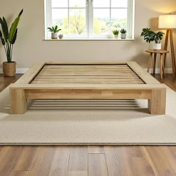 New Orléans Lits 2 Places|Lit 2 places Hévéa à lattes pour couchage 140x190 182x232x40cm NEW ORLEANS