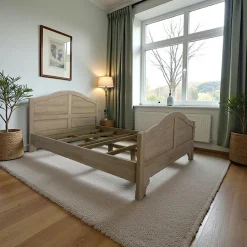 Maori Lits 2 Places|Lit 2 places Hévéa pour couchage 140x190 201x151x106cm TRADITION