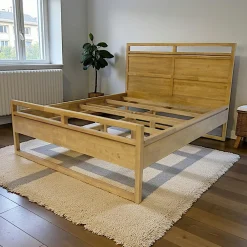 Olga Lits 2 Places|Lit 2 places Hévéa pour couchage 160x200 171x211x120cm