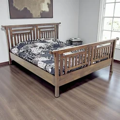 Maori Lits 2 Places|Lit 2 places Pagode Hévéa pour couchage 180x200 pieds évasés 210x213x106cm