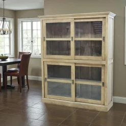 Docker Meubles D'Entrée·Vestiaires|Meubles D'Entrée·Vestiaires / Meubles À Chaussures|Meuble à chaussures hévéa recyclé naturel et métal noirci 7 tiroirs 65X40X150cm