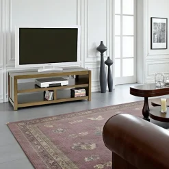 Gala Meubles Tv En Bois|Meuble TV 3 niches hévéa 120cm