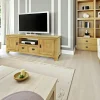 Helena Meubles Tv En Bois|Meuble TV 4 portes hévéa 160cm