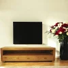 Bisho Meubles Tv En Bois|Meuble TV bois de teck 3 tiroirs